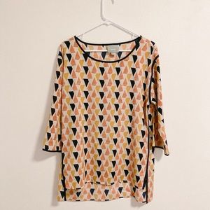 Maeve geometric tunic top